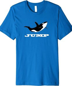 Whale Orca Jump Free Killer Whale Graphic Print T Shirt