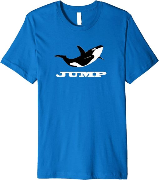 Whale Orca Jump Free Killer Whale Graphic Print T Shirt