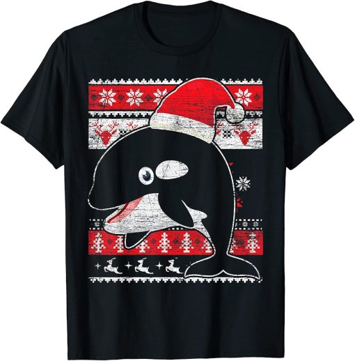 Zookeeper Killer Whale Ugly Christmas Orca T-Shirt