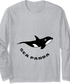 Orca Or Killer Whales Are Now Called Sea Panda Due To Bears Long Sleeve T-Shirt