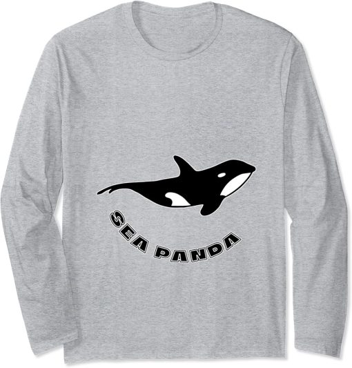 Orca Or Killer Whales Are Now Called Sea Panda Due To Bears Long Sleeve T-Shirt